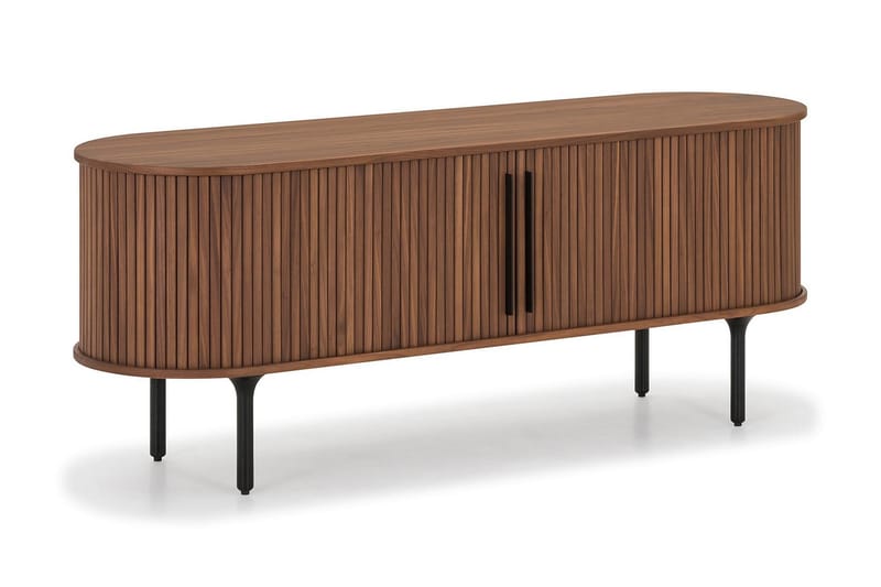 TV-bänk Neandir 150x45 cm Massiv Valnöt - Brun - Möbler - TV- & Mediamöbler - TV bänk & mediabänk