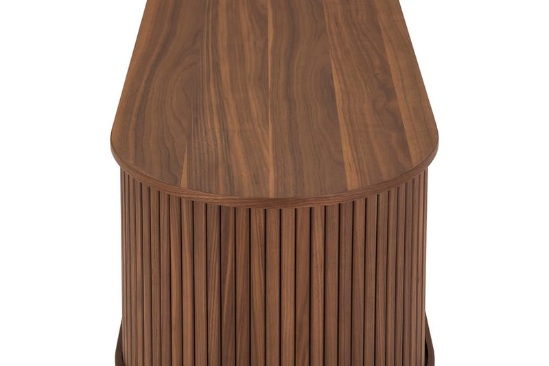 TV-bänk Neandir 150x45 cm Massiv Valnöt - Brun - Möbler - TV- & Mediamöbler - TV bänk & mediabänk