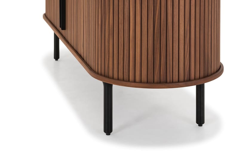 TV-bänk Neandir 150x45 cm Massiv Valnöt - Brun - Möbler - TV- & Mediamöbler - TV bänk & mediabänk