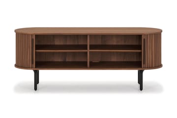 TV-bänk Neandir 150x45 cm Massiv Valnöt - Brun - Möbler - TV- & Mediamöbler - TV bänk & mediabänk