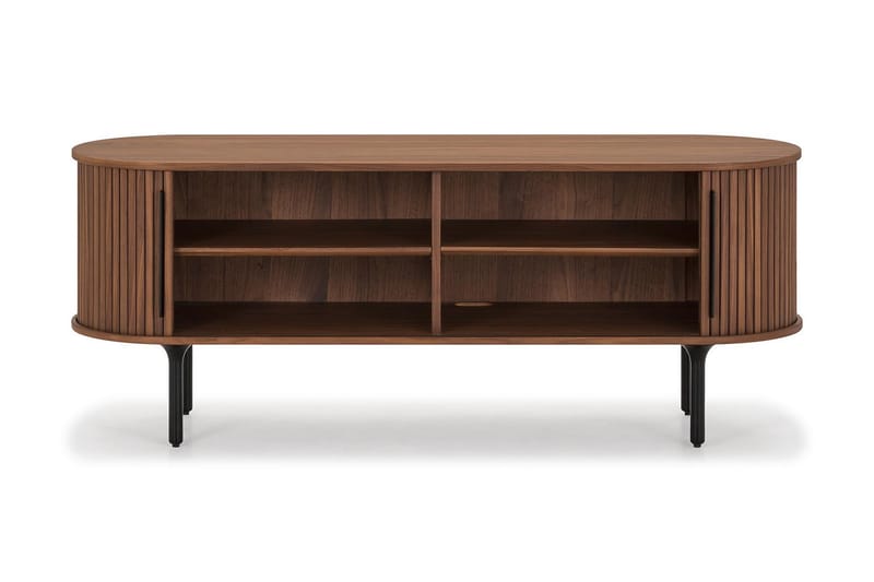 TV-bänk Neandir 150x45 cm Massiv Valnöt - Brun - Möbler - TV- & Mediamöbler - TV bänk & mediabänk