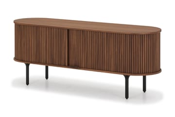 TV-bänk Neandir 150x45 cm Massiv Valnöt - Brun - Möbler - TV- & Mediamöbler - TV bänk & mediabänk
