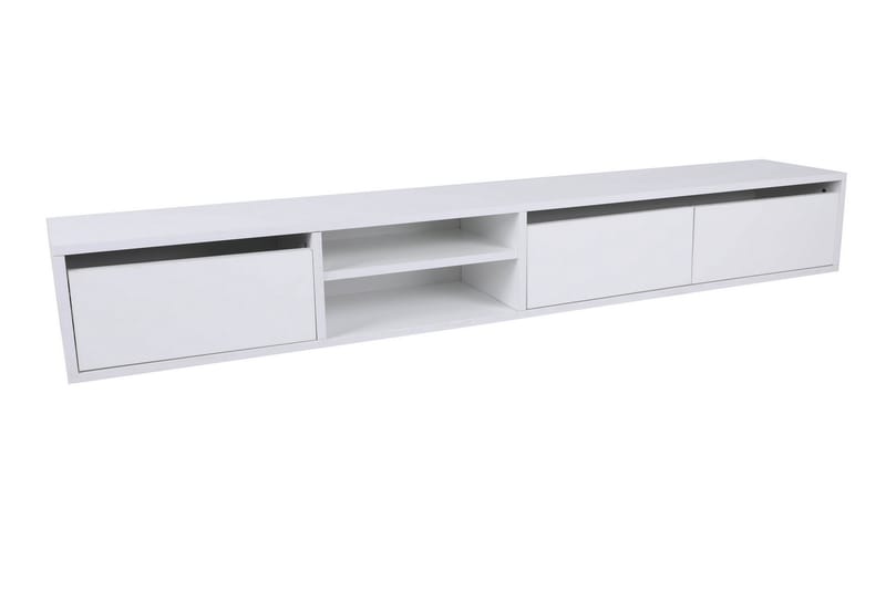 Tv-bänk Needis 180 cm - Vit - Möbler - TV- & Mediamöbler - TV bänk & mediabänk