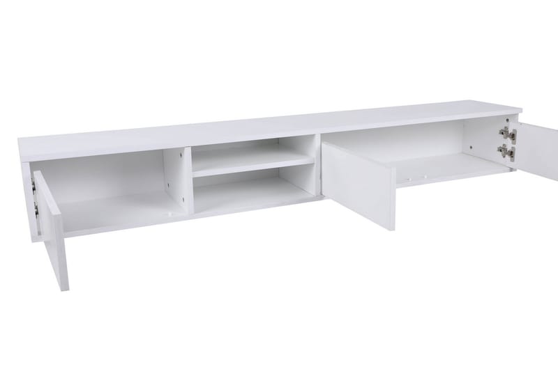 Tv-bänk Needis 180 cm - Vit - Möbler - TV- & Mediamöbler - TV bänk & mediabänk