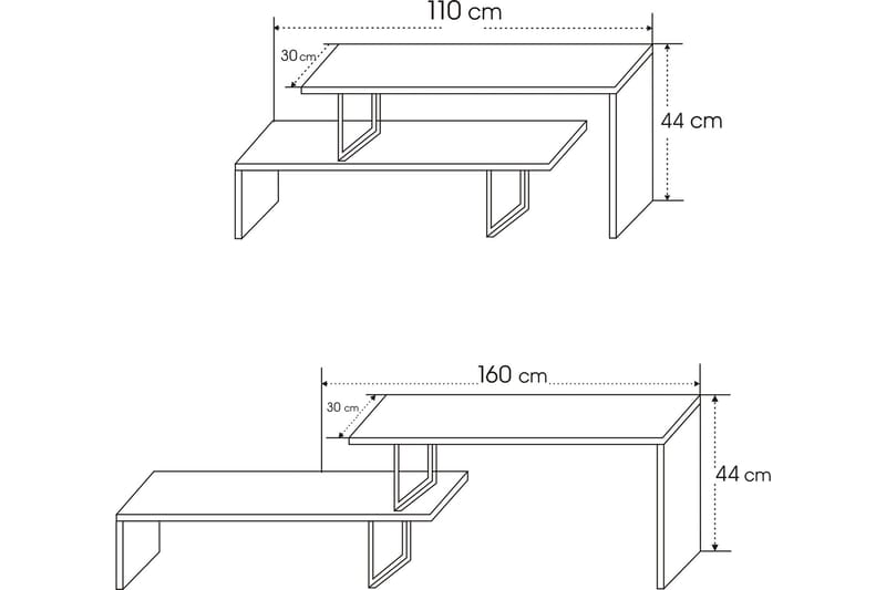 TV-Bänk Netchwood 120 cm - Svart|Antracit - Möbler - TV- & Mediamöbler - TV bänk & mediabänk