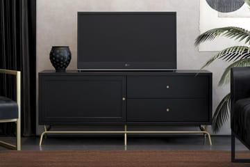 TV-bänk Nova 150x50 cm Svart - CosmoLiving - Möbler - TV- & Mediamöbler - TV bänk & mediabänk