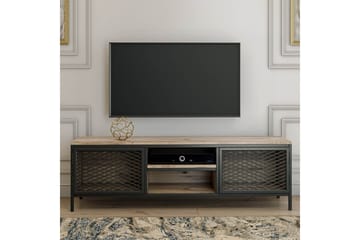 TV-Bänk Novitsky 150 cm - Ek|Svart - Möbler - TV- & Mediamöbler - TV bänk & mediabänk