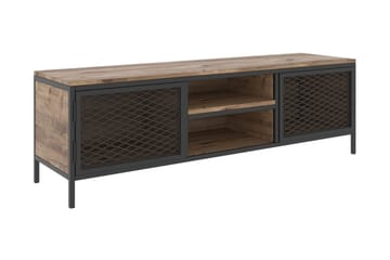 TV-Bänk Novitsky 150 cm - Ek|Svart - Möbler - TV- & Mediamöbler - TV bänk & mediabänk