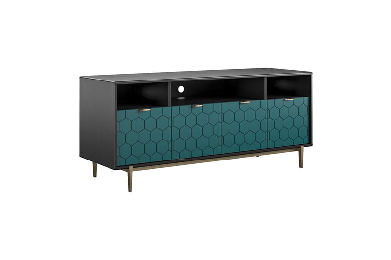 Tv-bänk Olivia 151,4x51 cm Svart - CosmoLiving - Möbler - TV- & Mediamöbler - TV bänk & mediabänk