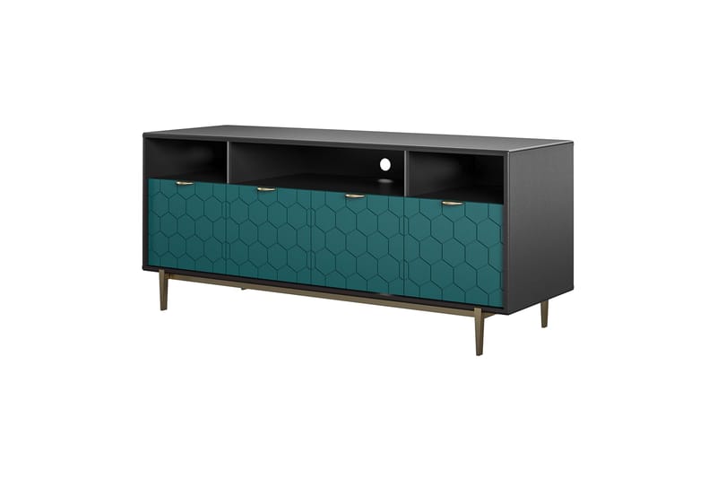 Tv-bänk Olivia 151,4x51 cm Svart - CosmoLiving - Möbler - TV- & Mediamöbler - TV bänk & mediabänk