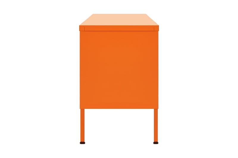 Tv-bänk orange 105x35x50 cm stål - Orange - TV bänk & mediabänk