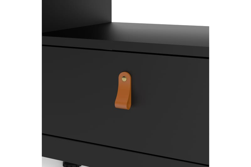 Tv-bänk Osterholm 151 cm - Svart/Natur - Möbler - TV- & Mediamöbler - TV bänk & mediabänk