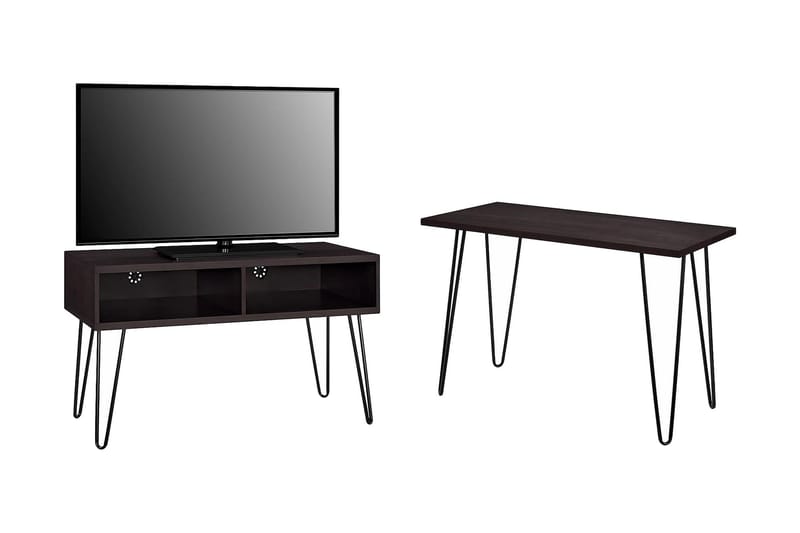 TV-bänk Owen 107x50 cm Espresso - Dorel Home - Möbler - TV- & Mediamöbler - TV bänk & mediabänk