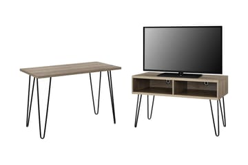 TV-bänk Owen 107x50 cm Trä/Natur - Dorel Home - Möbler - TV- & Mediamöbler - TV bänk & mediabänk