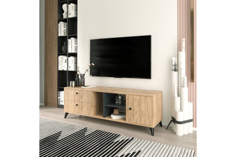 Tv-bänk Oxaca 150 cm - Natur - TV bänk & mediabänk