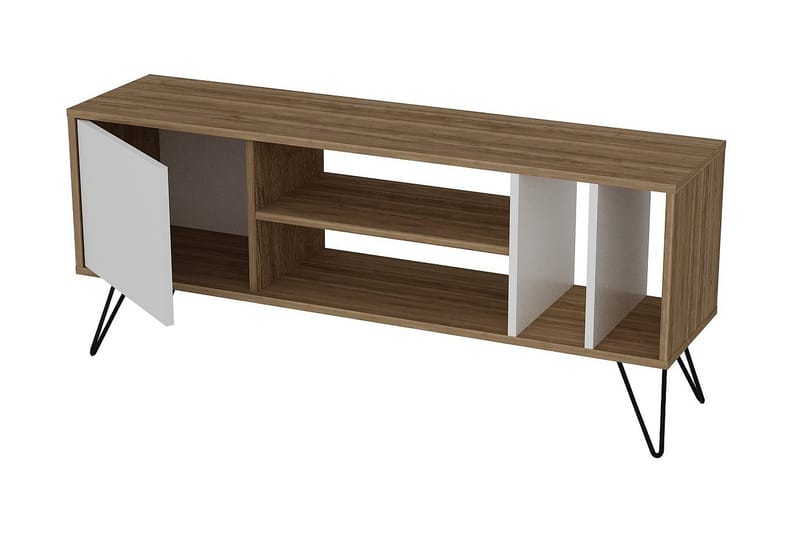 TV-Bänk Rease 140 cm - Valnöt|Svart|Vit - Möbler - TV- & Mediamöbler - TV bänk & mediabänk