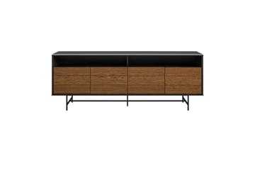 Tv-bänk Reznor 157,5x49,5 cm Svart/Brun - Dorel Home - Möbler - TV- & Mediamöbler - TV bänk & mediabänk
