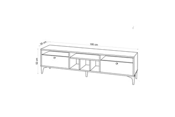 Tv-bänk Robbiate 180 cm - Natur - Möbler - TV- & Mediamöbler - TV bänk & mediabänk