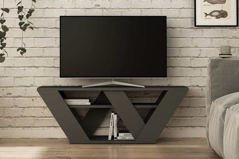 Tv-Bänk Rodger 110 cm - Mörkgrå - Möbler - TV- & Mediamöbler - TV bänk & mediabänk