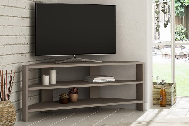 Tv-bänk Rodger 114 cm - Brun - Möbler - TV- & Mediamöbler - TV bänk & mediabänk