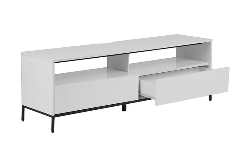 TV-Bänk Rodricks 150 cm med LED - Vit - Möbler - TV- & Mediamöbler - TV bänk & mediabänk