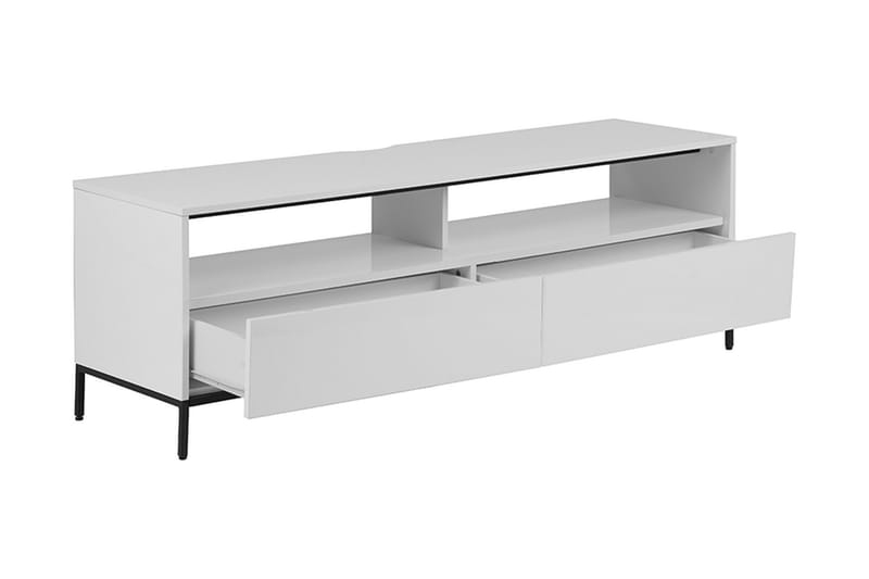 TV-Bänk Rodricks 150 cm med LED - Vit - Möbler - TV- & Mediamöbler - TV bänk & mediabänk