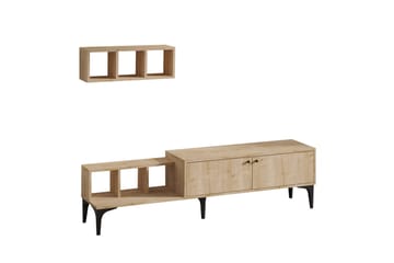 Tv-bänk Roodbaal 180 cm - Natur/Vit - Möbler - TV- & Mediamöbler - TV bänk & mediabänk