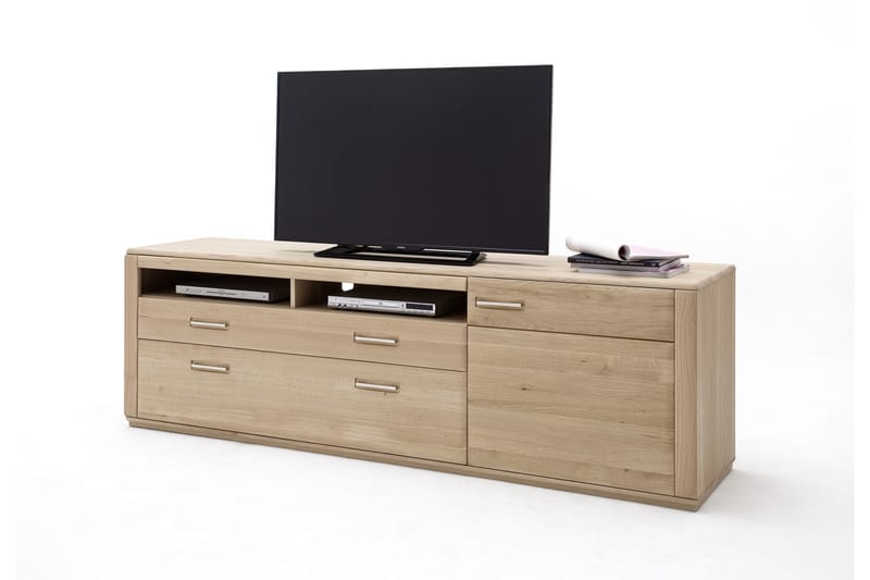 TV-bänk Roulan 223 cm - Trä|Natur - TV bänk & mediabänk