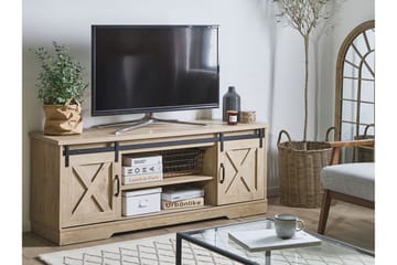 TV-bänk Sandharsi 150x40 cm - Ljusbrun - Möbler - TV- & Mediamöbler - TV bänk & mediabänk
