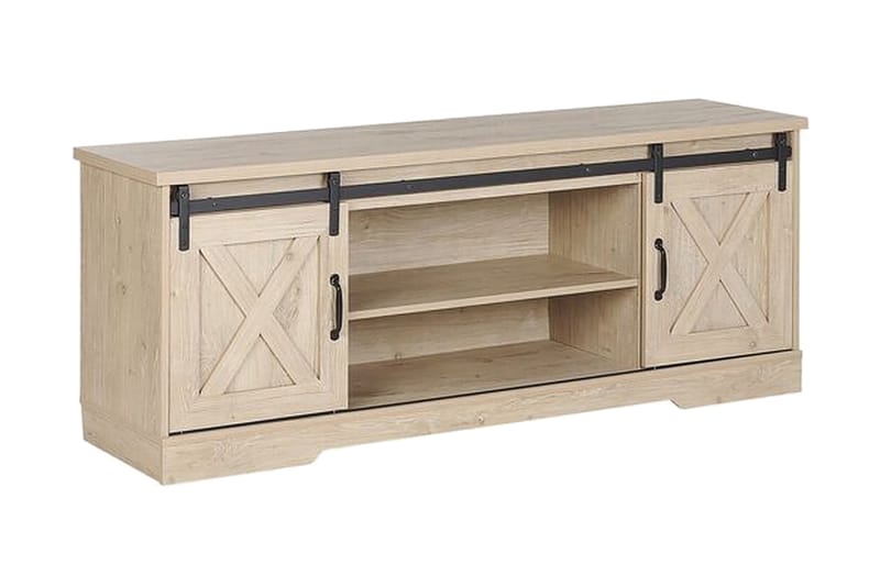 TV-bänk Sandharsi 150x40 cm - Ljusbrun - Möbler - TV- & Mediamöbler - TV bänk & mediabänk