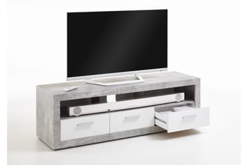 TV-Bänk Shakesphere 152 cm - Vit|Grå - Möbler - TV- & Mediamöbler - TV bänk & mediabänk