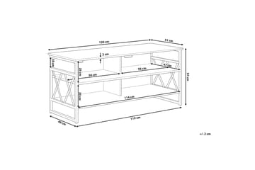 TV-Bänk Shavina 120 cm - Brun - Möbler - TV- & Mediamöbler - TV bänk & mediabänk