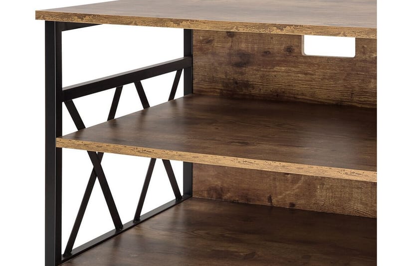 TV-Bänk Shavina 120 cm - Brun - Möbler - TV- & Mediamöbler - TV bänk & mediabänk