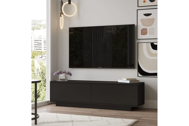 Tv-bänk Shiphard 140 cm - Svart - Möbler - TV- & Mediamöbler - TV bänk & mediabänk