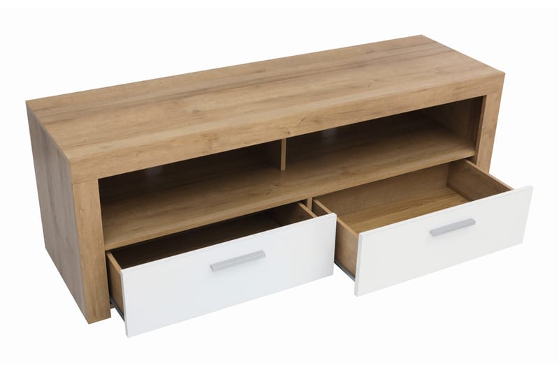 TV-bänk Sitar 135 cm - Trä|natur|Vit - Möbler - TV- & Mediamöbler - TV bänk & mediabänk