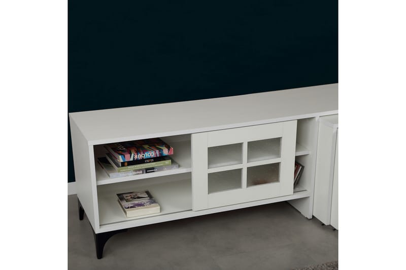 Tv-bänk Skoglund 150 cm - Vit - Möbler - TV- & Mediamöbler - TV bänk & mediabänk