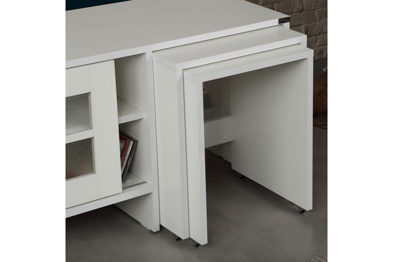 Tv-bänk Skoglund 150 cm - Vit - Möbler - TV- & Mediamöbler - TV bänk & mediabänk