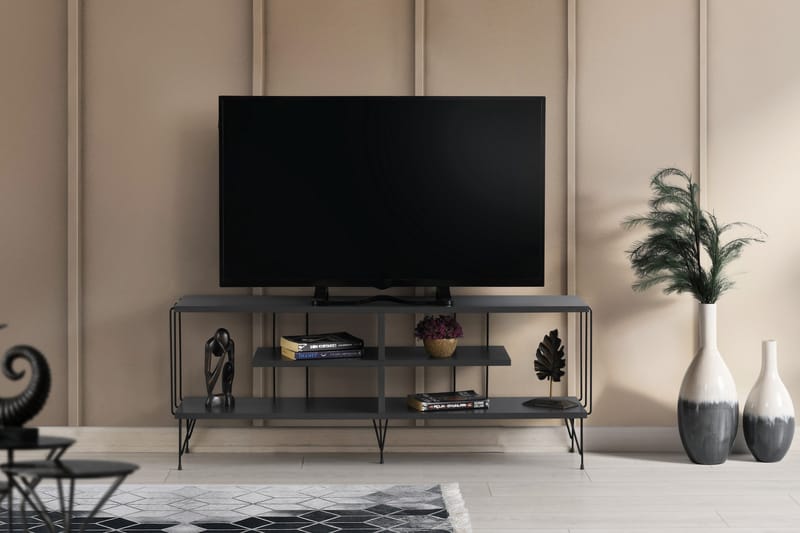 Tv-bänk Steinhagen 120 cm - Antracit - Möbler - TV- & Mediamöbler - TV bänk & mediabänk