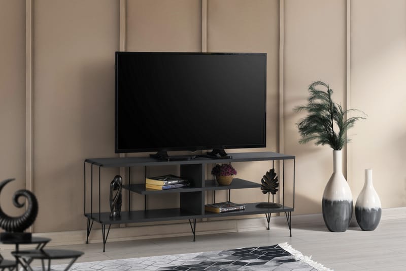 Tv-bänk Steinhagen 120 cm - Antracit - Möbler - TV- & Mediamöbler - TV bänk & mediabänk