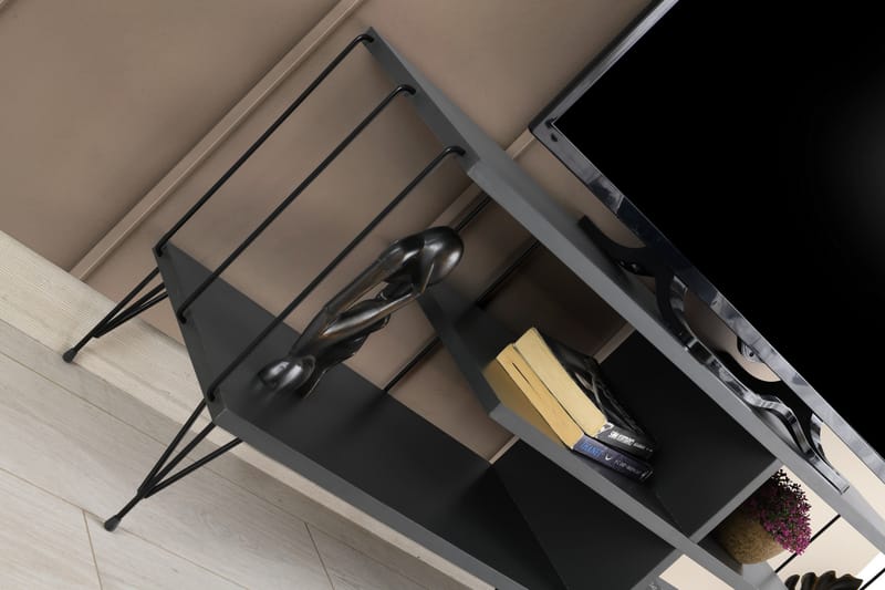 Tv-bänk Steinhagen 120 cm - Antracit - Möbler - TV- & Mediamöbler - TV bänk & mediabänk