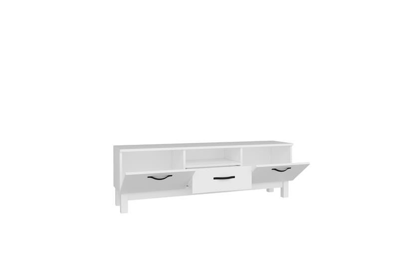 Tv-bänk Suzi 150x35,3 cm Vit - Hanah Home - Möbler - TV- & Mediamöbler - TV bänk & mediabänk
