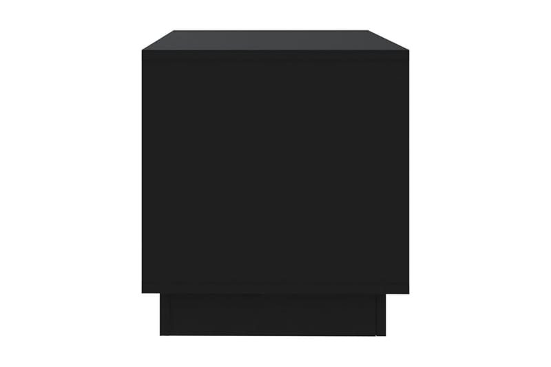 TV-bänk svart 102x41x44 cm spånskiva - Svart - TV bänk & mediabänk