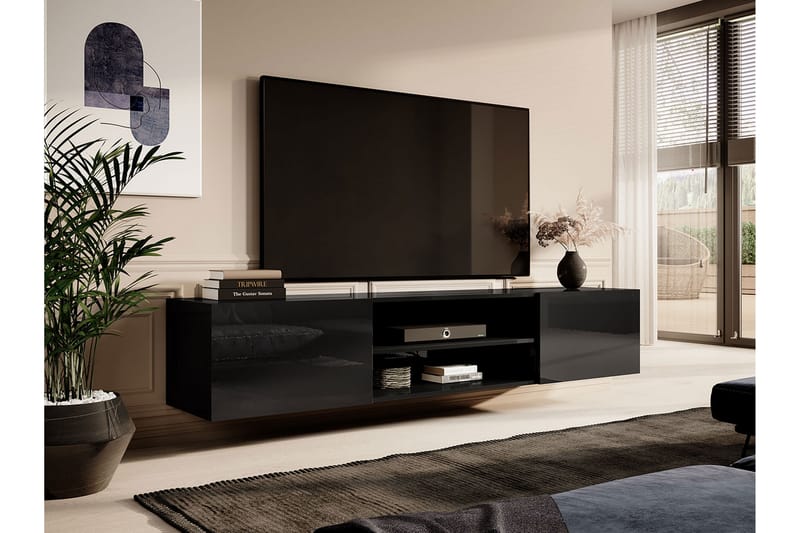 Tv-bänk - Svart - Möbler - TV- & Mediamöbler - TV bänk & mediabänk