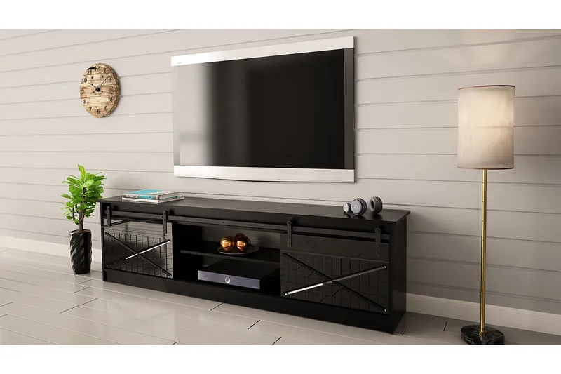 Tv-bänk - Svart - Möbler - TV- & Mediamöbler - TV bänk & mediabänk