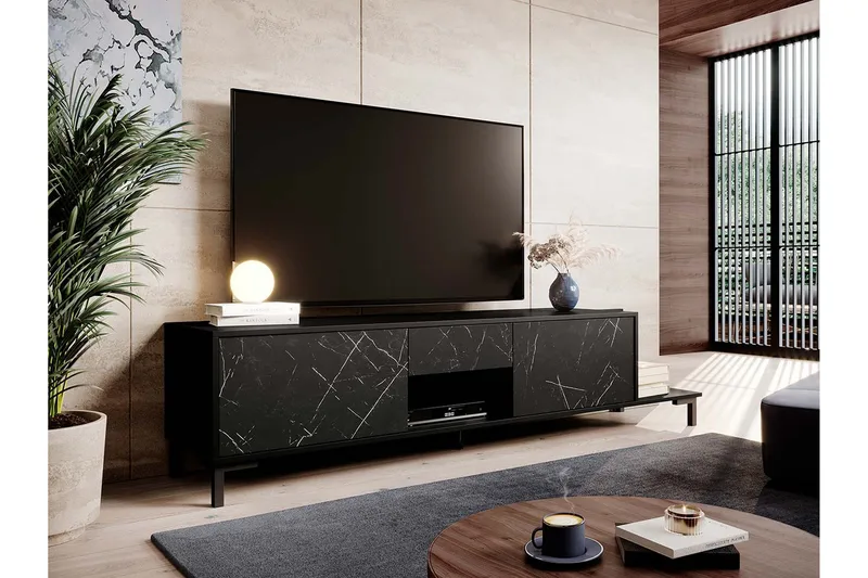 Tv-bänk - Svart - Möbler - TV- & Mediamöbler - TV bänk & mediabänk