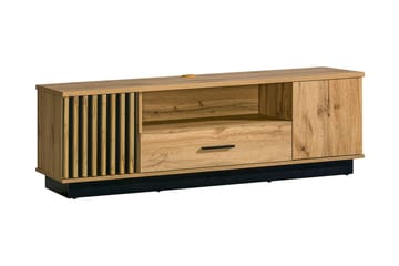 Tv-bänk - Svart|Ek - Möbler - TV- & Mediamöbler - TV bänk & mediabänk