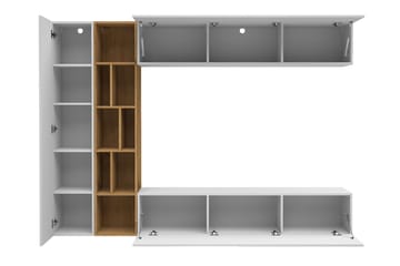 Tv-bänk - Svart|Ek - Möbler - TV- & Mediamöbler - TV bänk & mediabänk