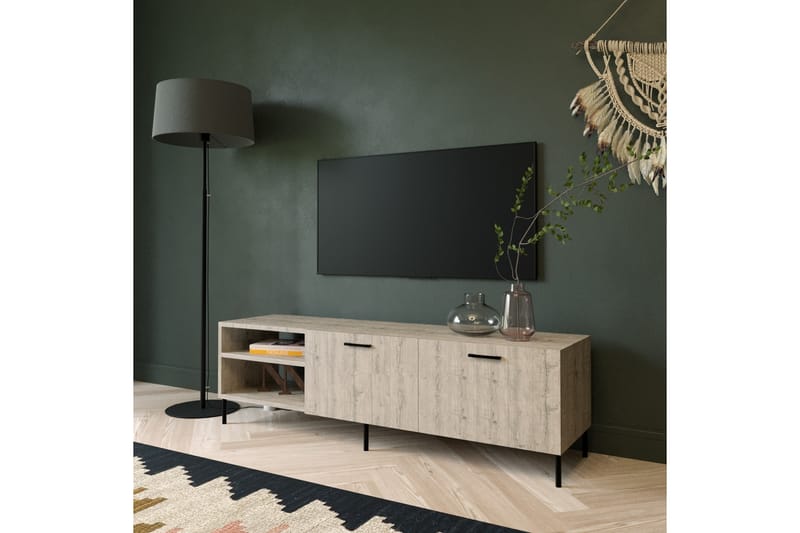 Tv-bänk Tabcoai 150 cm - Natur - TV bänk & mediabänk