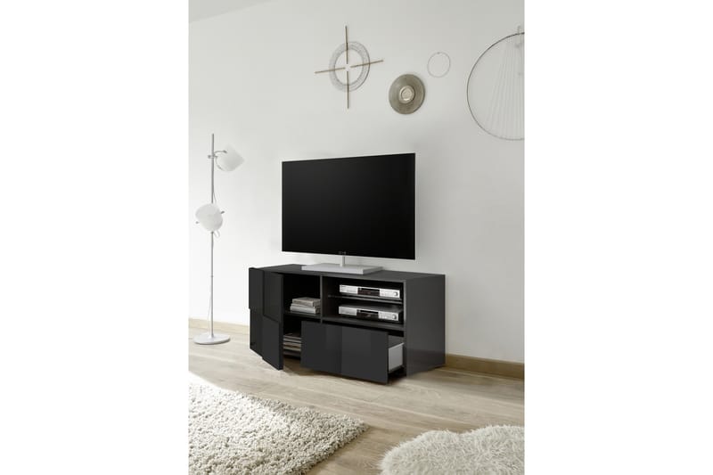 TV-bänk Tabor 121 cm - Grå - Möbler - TV- & Mediamöbler - TV bänk & mediabänk