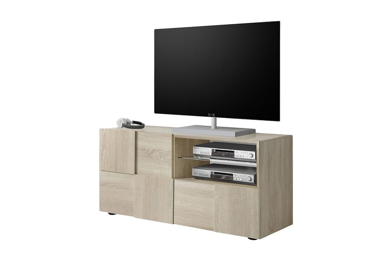 TV-bänk Tabor 121 cm - Samoa Ek|Trä - TV bänk & mediabänk